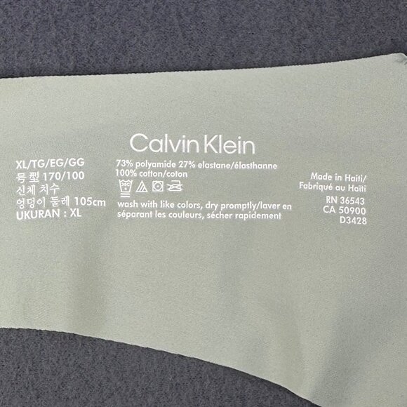Calvin Klein Women's Size XL Panty Thong Seamless Green New With Tags - Picture 5 of 8